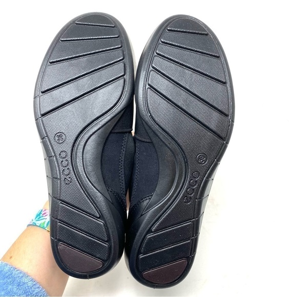 Ecco Bluma Slip on 230843 Black Leather ballet flats - Picture 4 of 7